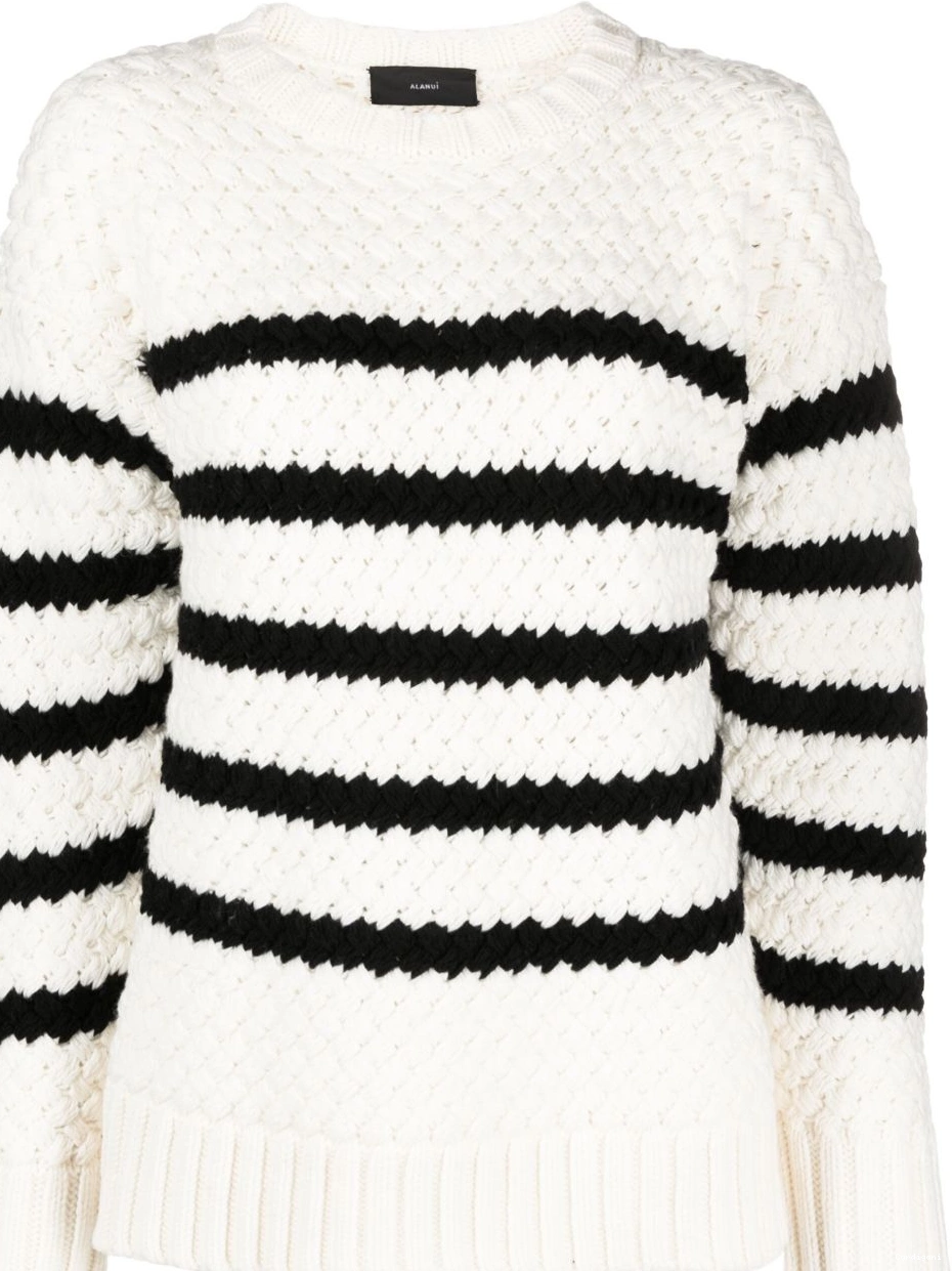 Cheap Alanui Mariner jumper wool Women The striped 0818